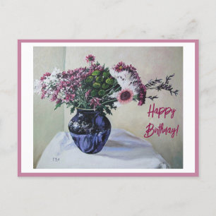 Alles Gute zum Geburtstag Fine-Art-Vintage-Rosenka Feiertagspostkarte
