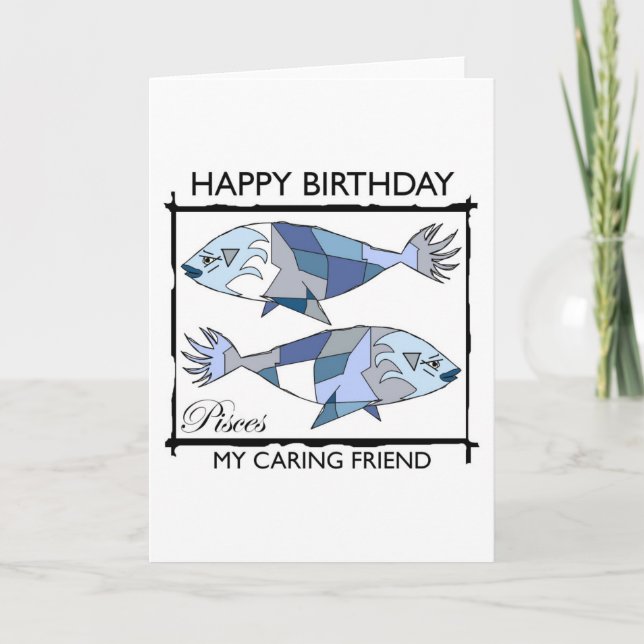 Alles Gute zum Geburtstag, Fische! Karte (Vorderseite)