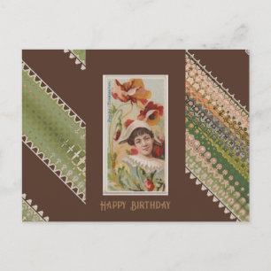 Alles Gute zum Geburtstag Floral Beauties 48 Postkarte