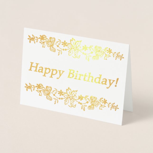 Alles Gute zum Geburtstag! Folienkarte (Vorderseite)