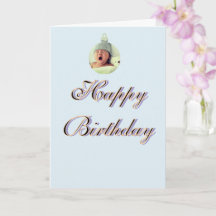 Alles Gute zum Geburtstag Foto Name Kinder blau