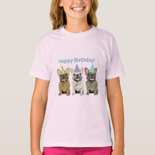 Alles Gute zum Geburtstag! Französische Bulldoggen T-Shirt