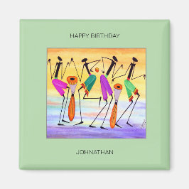 Alles Gute zum Geburtstag, Freude und Glück Magnet