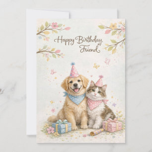Alles Gute zum Geburtstag Freundschaftskarte Süß Feiertagskarte