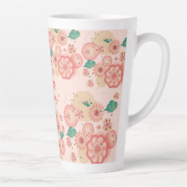 Alles Gute zum Geburtstag - Frühlingspfirsich Blum Milchtasse