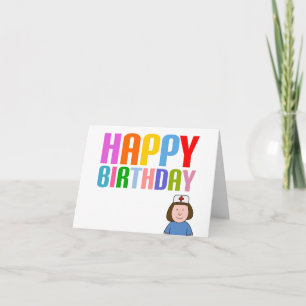 Alles Gute zum Geburtstag für die beste Krankensch Karte