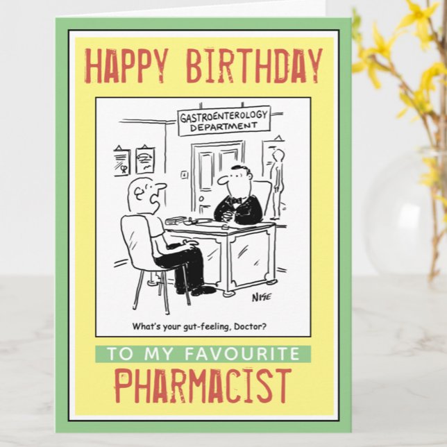 Alles Gute zum Geburtstag für einen Apotheker Karte (Von Creator hochgeladen)