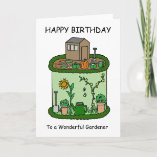 Alles Gute zum Geburtstag für Gärtner Karte