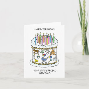 Alles Gute zum Geburtstag für neuen Vater Karte