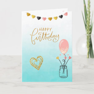 Alles Gute zum Geburtstag für sie Karte
