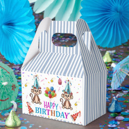 Alles Gute zum Geburtstag Gable Favor Box Monkey C Geschenkschachtel