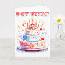 Alles Gute zum Geburtstag - Genießen Sie den Kuche