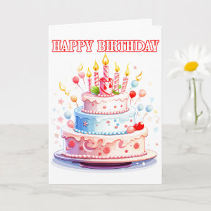 Alles Gute zum Geburtstag - Genießen Sie den Kuche Karte