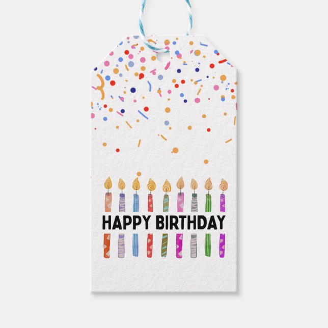 ALLES GUTE ZUM GEBURTSTAG GESCHENKANHÄNGER (Vorderseite)
