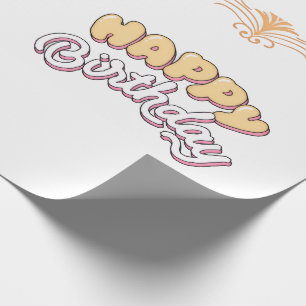ALLES GUTE ZUM GEBURTSTAG  GESCHENKPAPIER
