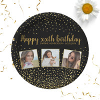 Alles Gute zum Geburtstag Gold Glitzer Fotos jedes