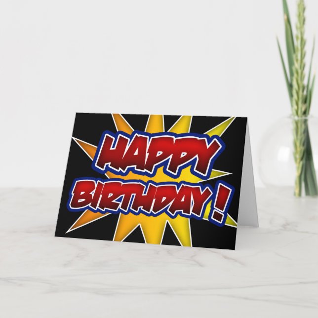 Alles Gute zum Geburtstag! Grußkarte Karte (Vorderseite)
