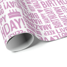 Alles Gute zum Geburtstag Handtypografie in Rosa a