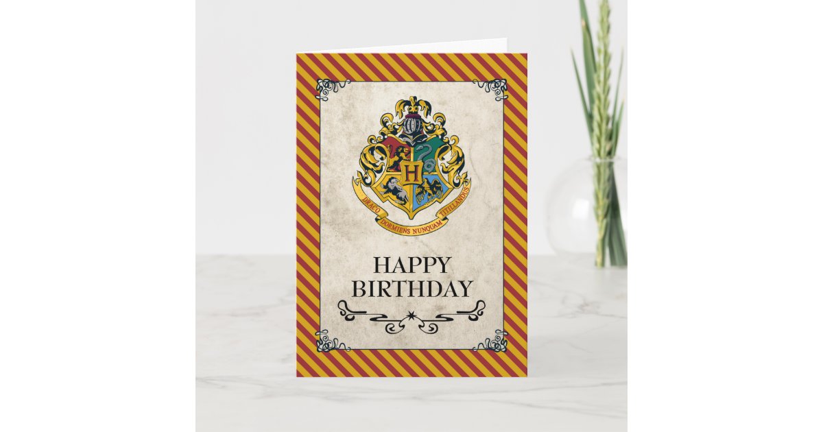 Alles Gute Zum Geburtstag Harry Potters Hogwarts Karte Zazzle Ch