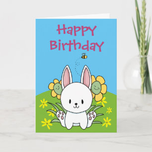 Alles Gute zum Geburtstag, Häschen Karte