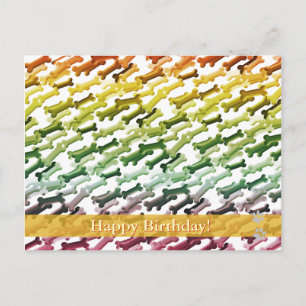 Alles Gute zum Geburtstag! - Hunde Postkarte