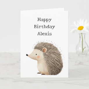 Alles Gute zum Geburtstag Igel Karte