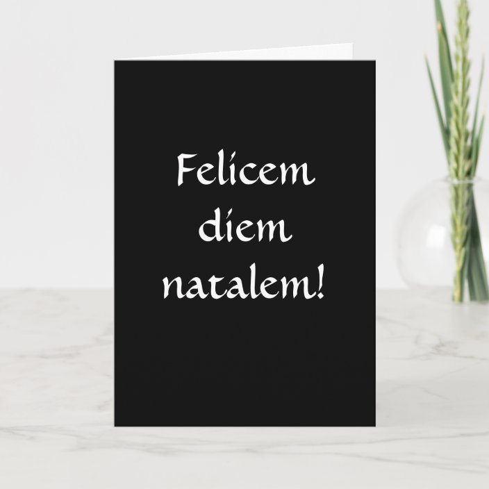 Alles Gute zum Geburtstag… im Latein! Karte  Zazzle.ch