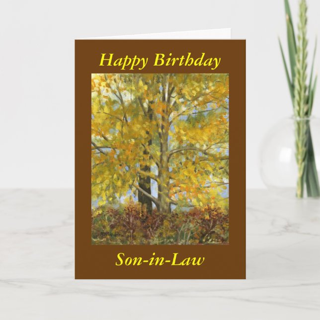 "Alles Gute zum Geburtstag im Schwiegersohn" Karte (Vorderseite)