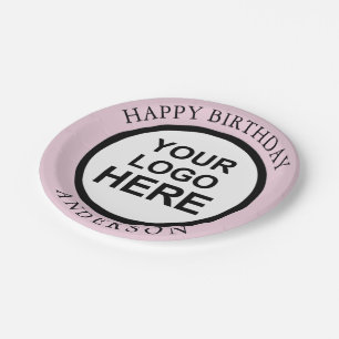 Alles Gute zum Geburtstag Individuelles Logo Papie Pappteller