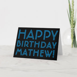 Alles Gute zum Geburtstag (IRGEND EIN NAME) Blau Karte