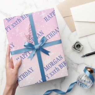 Alles Gute zum Geburtstag, jedem Alter, jedem Name Geschenkpapier