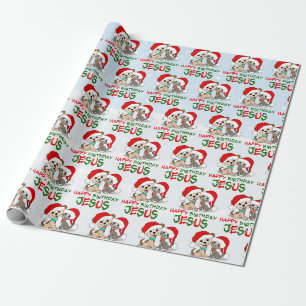 Alles Gute zum Geburtstag Jesus Geschenkpapier