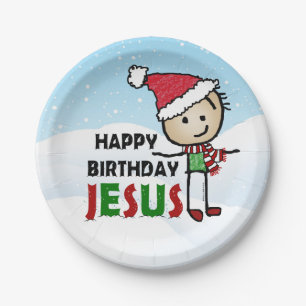 Alles Gute zum Geburtstag Jesus Pappteller