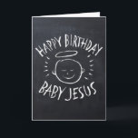 Alles Gute zum Geburtstag Jesus - Weihnachtskarte  Feiertagskarte<br><div class="desc">Manchmal ist es schön, sich zu erinnern, wofür "CHRIST"-Weihnachten gefeiert wird. Teilen Sie den Geist Ihres Glaubens mit anderen. Die Wörter der Karten sind natürlich vollständig anpassbar. Und vergessen Sie nicht die passenden Adressetiketten, Briefmarke und Aufkleber - Karo in unserem Shop für noch mehr Sachen, die dieses charmante Design tragen....</div>