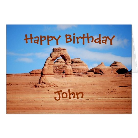 Alles Gute zum Geburtstag Johns, empfindlicher Karte
