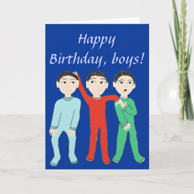 Alles Gute zum Geburtstag, Jungengruß Karte (Vorderseite)