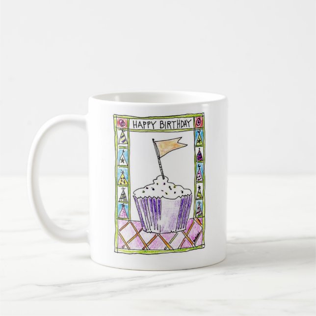 Alles Gute zum Geburtstag Kaffeetasse (Links)