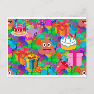 Alles Gute zum Geburtstag Kakaosymbol Postkarte