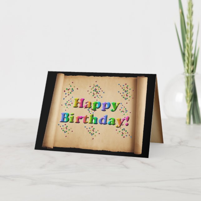 Alles Gute zum Geburtstag! Karte (Vorderseite)