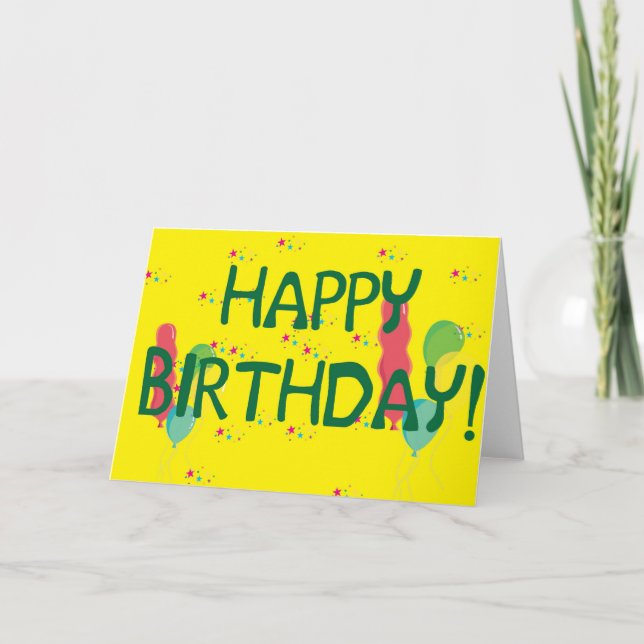 Alles Gute zum Geburtstag! Karte (Vorderseite)