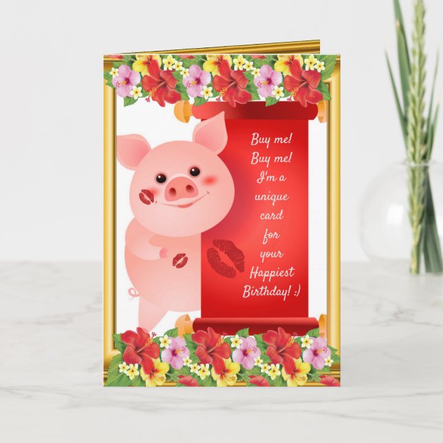 Alles Gute zum Geburtstag Karte (Vorderseite)