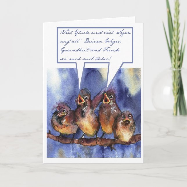 alles Gute zum Geburtstag Karte (Vorderseite)