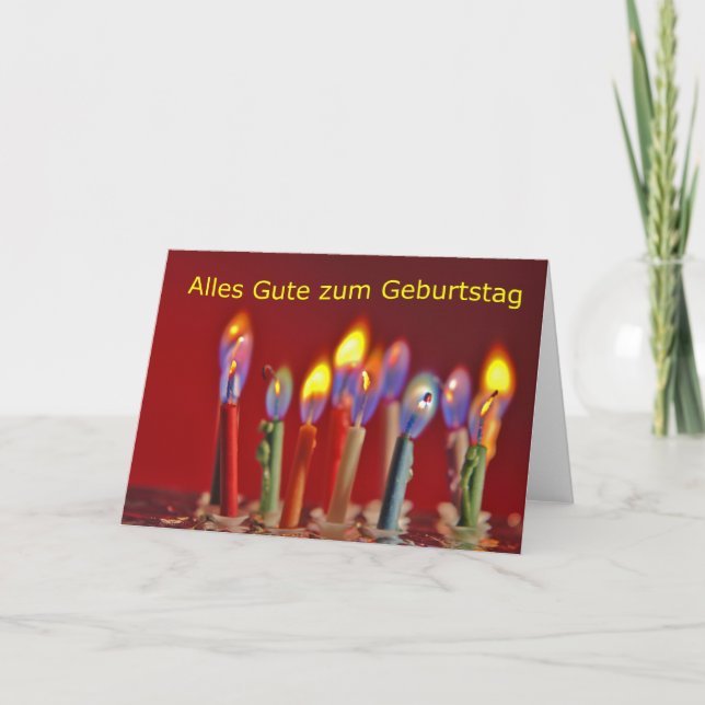Alles Gute zum Geburtstag Karte (Vorderseite)