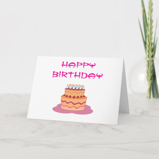 Alles Gute zum Geburtstag Karte (Vorderseite)
