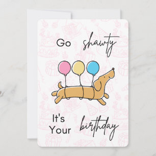 Alles Gute zum Geburtstag Karte / Einladung 