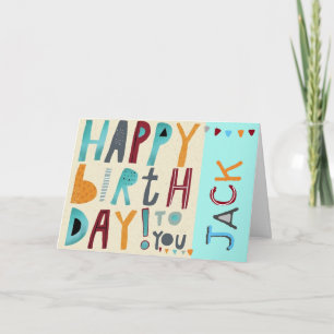 Alles Gute zum Geburtstag Karte - Funky Mädchen od
