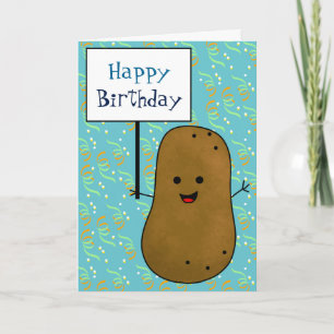 Alles Gute zum Geburtstag Kartoffel Karte