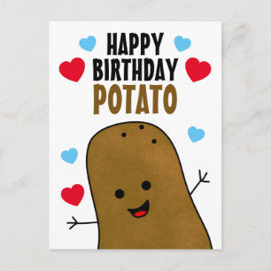 Alles Gute zum Geburtstag Kartoffel Postkarte