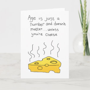 Alles Gute zum Geburtstag! Käsegrüßkarte Karte