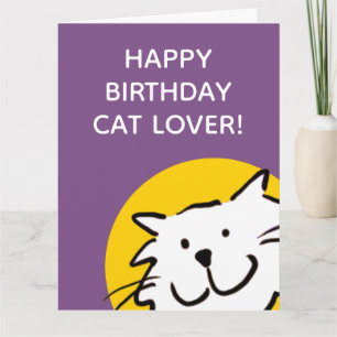 Alles Gute zum Geburtstag Katzenliebhaber Karte